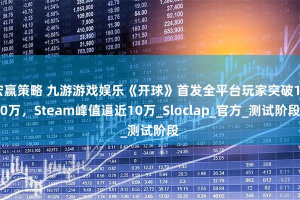 宏赢策略 九游游戏娱乐《开球》首发全平台玩家突破100万，Steam峰值逼近10万_Sloclap_官方_测试阶段